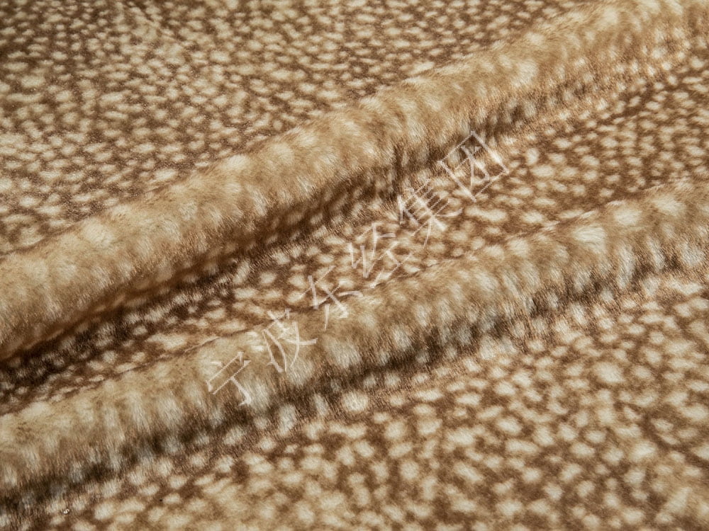 9G0560-米白印鹿纹